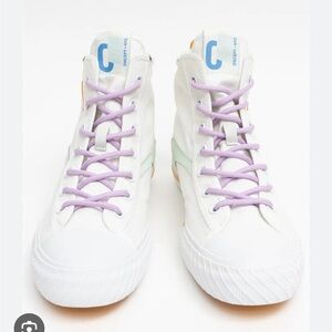 ‼️DELETING FRIDAY‼️Oncept bogota canvas hi top sneakers in aqua chill new w box